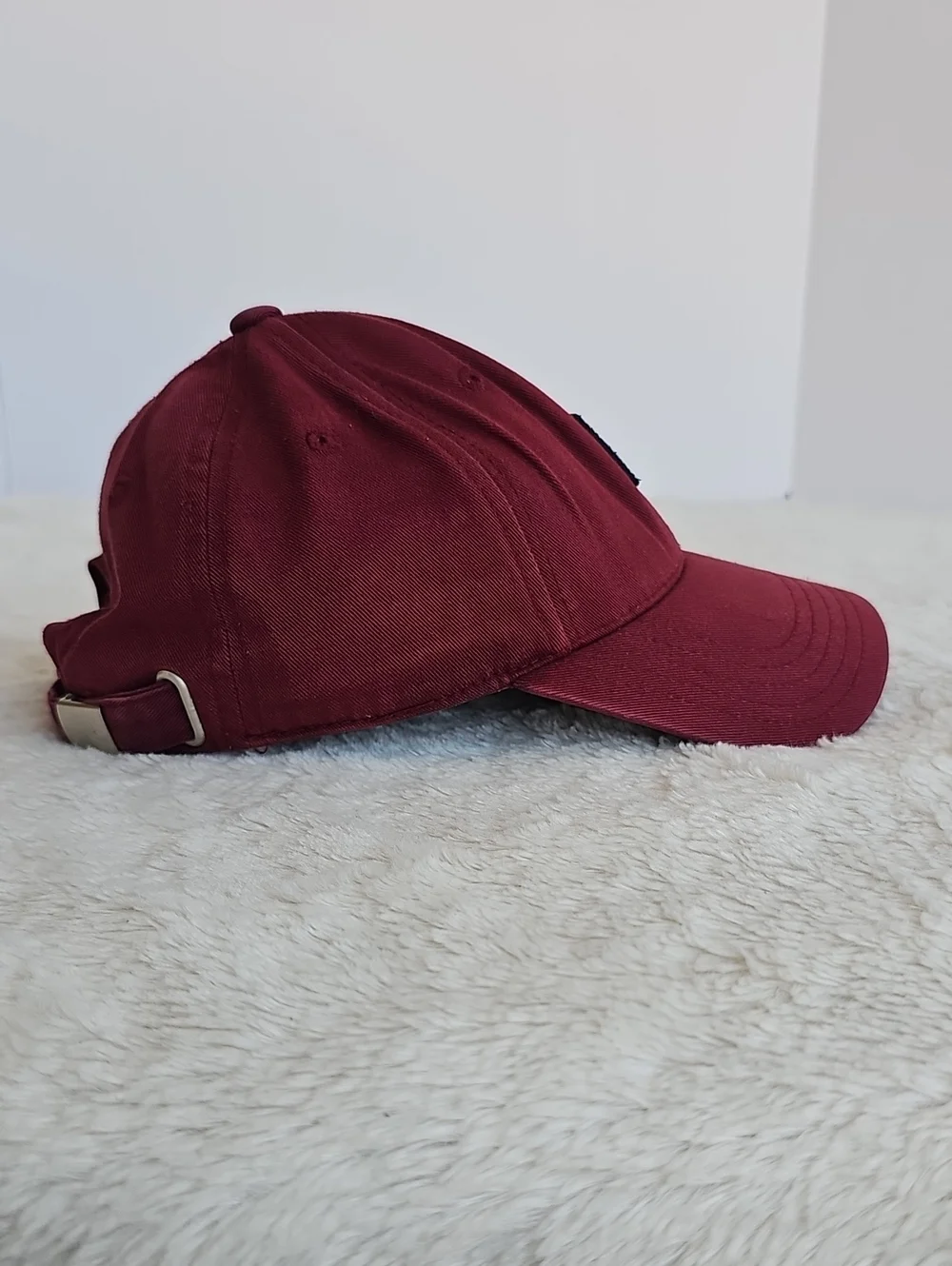 FILA Burgundy Red Logo Baseball Cap Hat One Size Adjustable